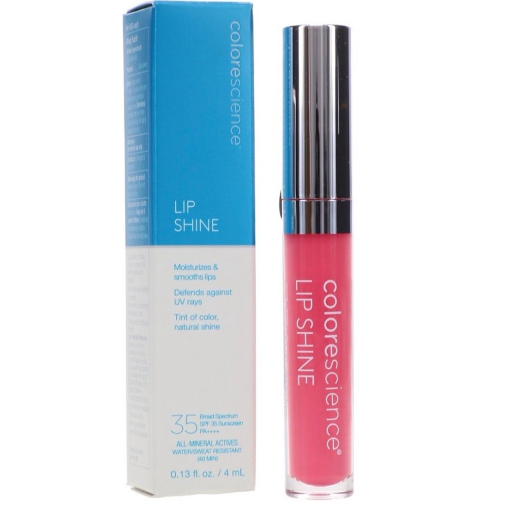 Colorescience Lip Shine SPF 35 Moisturizing Tinted Lip Balm- Shade: Pink (NIB)